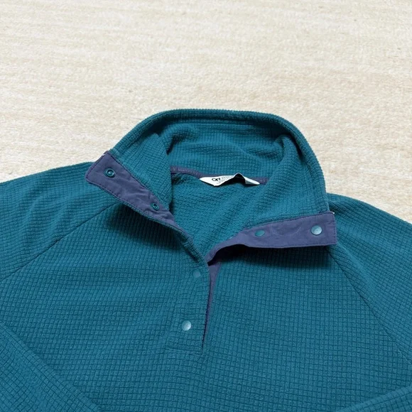 Outdoor Research Sweater Trail Mix Snap Pullover Waffle Fleece Adult Small - Picture 3 of 9